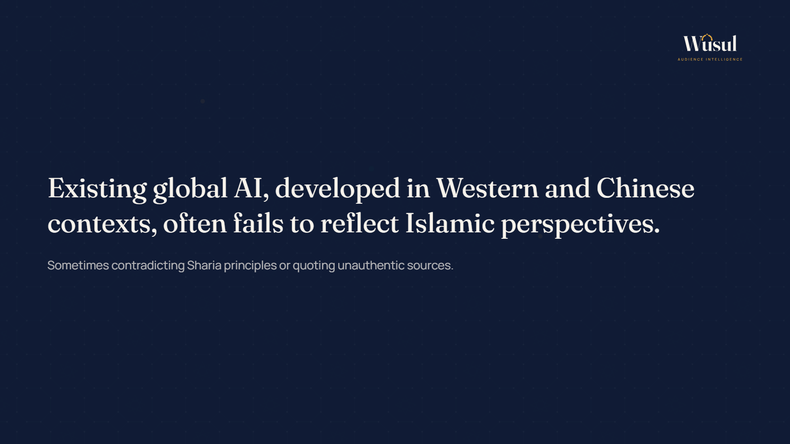 The cultural gap that general AI models leave for Muslim users