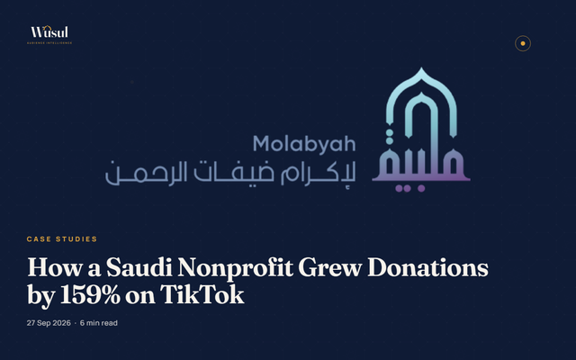 How Saudi Charity Molabyah Grew Conversions 159% With TikTok